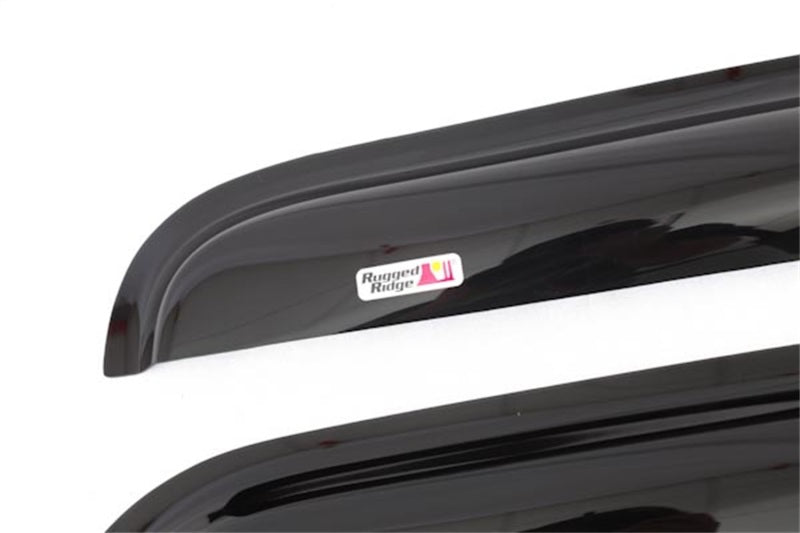 Rugged Ridge Window Rain Deflectors 07-18 Jeep Wrangler JK Wind Deflectors Rugged Ridge