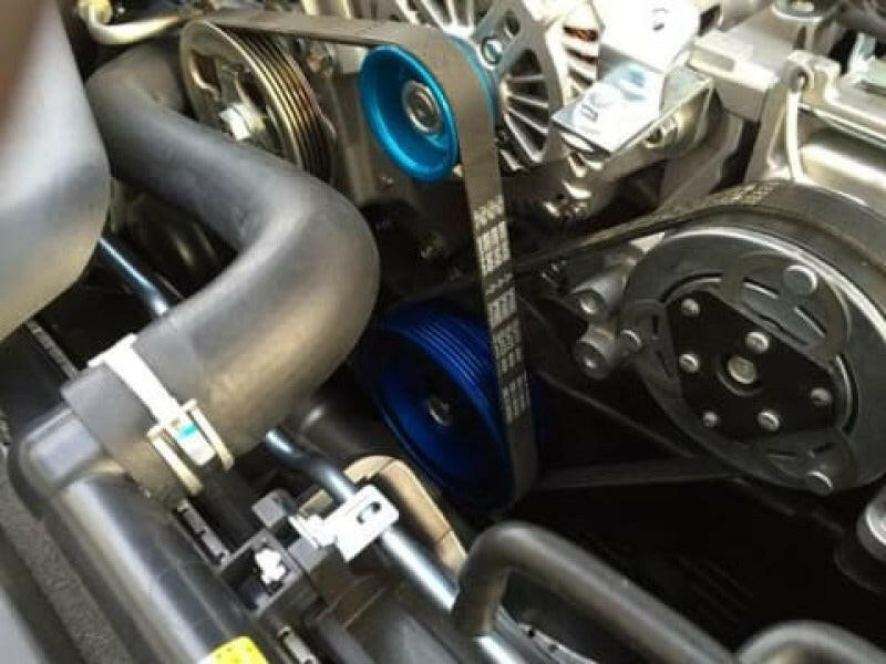 Cusco Subaru STI EJ20 / EJ25 Light Weight Aluminum Pulley Set - Blue Pulleys - Crank, Underdrive Cusco