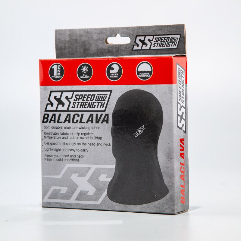 Speed and Strength Fleece lined Balaclava Black - One Size Headwear Speed and Strength