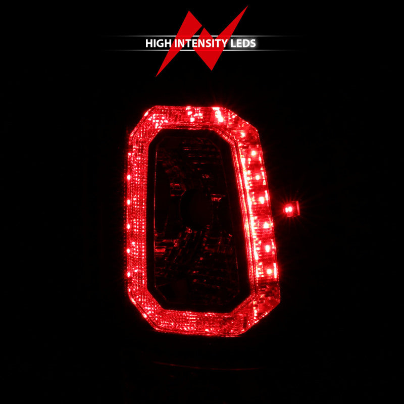 ANZO 2003-2006 Chevy Silverado 1500 LED Taillights Plank Style Chrome With Red/Clear Lens Tail Lights ANZO