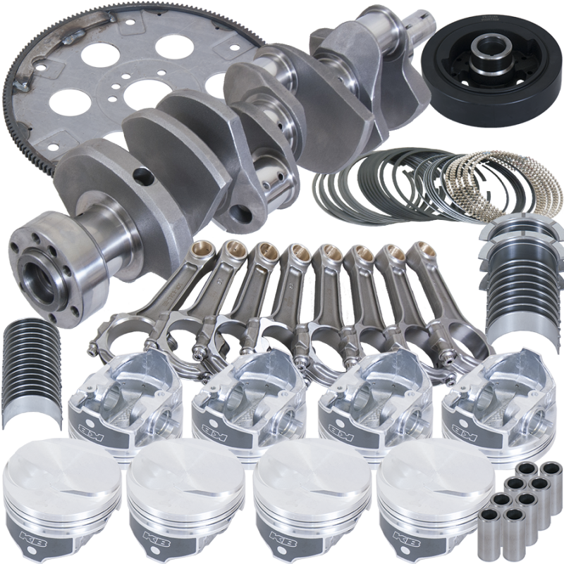 Eagle Chevy 454 1Pc 4.250in Crank 6.385in I-Beam Rods 17cc Dome 4.350in Pistons Balanced Assembly Rotating Assemblies Eagle