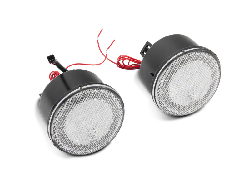 Raxiom 07-18 Jeep Wrangler JK Axial Series LED Turn Signals w/ Halo- Clear Lights Corner Raxiom