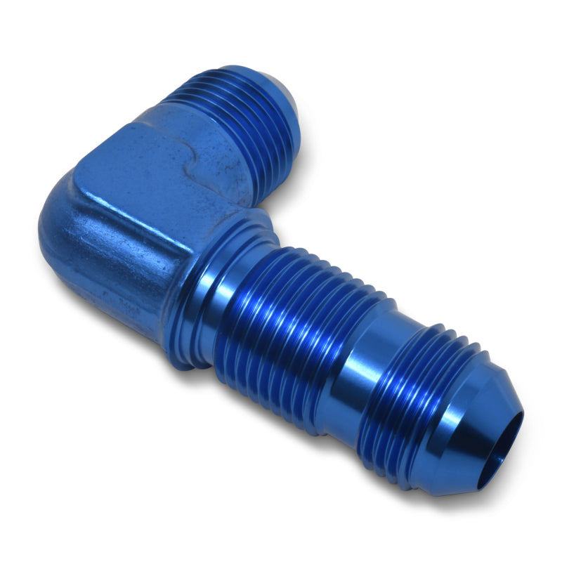 Russell Performance -3 AN 90 Degree Flare Bulkhead (Blue) Fittings Russell