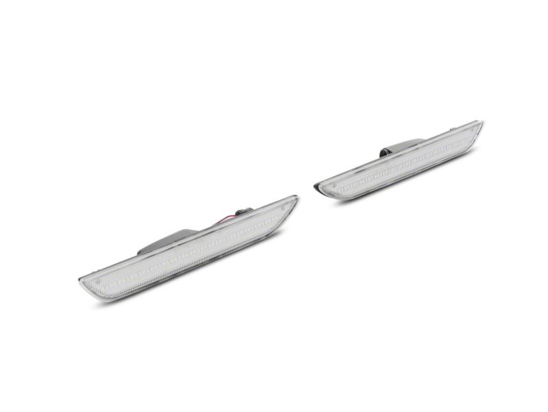 Raxiom 15-23 Ford Mustang Axial Series LED Side Marker Lights Rear- Clear Sidemarkers & Indicators Raxiom