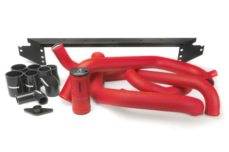 PERRIN 02-07 Subaru WRX/STI Front Mount Intercooler Boost Tube Kit - Red Intercooler Pipe Kits Perrin Performance