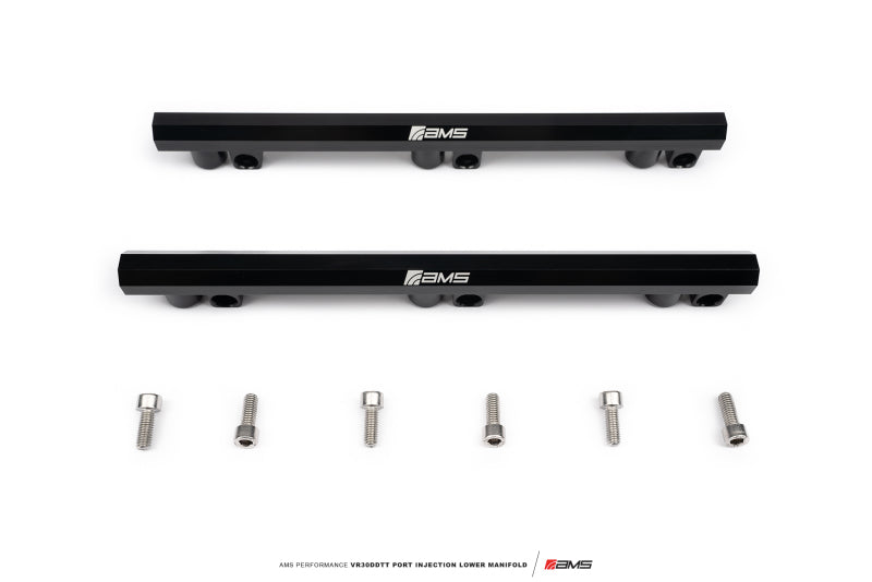 AMS Performance 2023+ Nissan Z Port Injection Lower Manifold - Black Injection Pump Components AMS