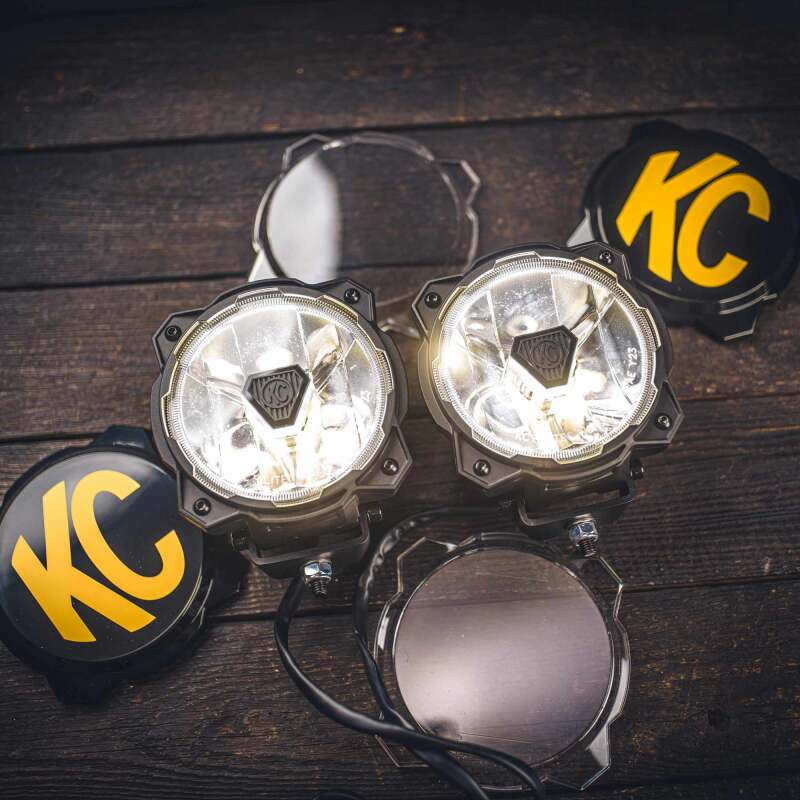 KC HiLiTES Gravity Titan LED 6in. - Pair Pack (Spot Beam) Light Bars & Cubes KC HiLiTES