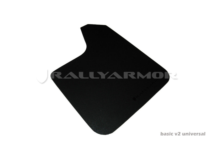 Rally Armor Universal Fit (No Hardware) Basic Black Mud Flap w/ Pink Logo Mud Flaps Rally Armor