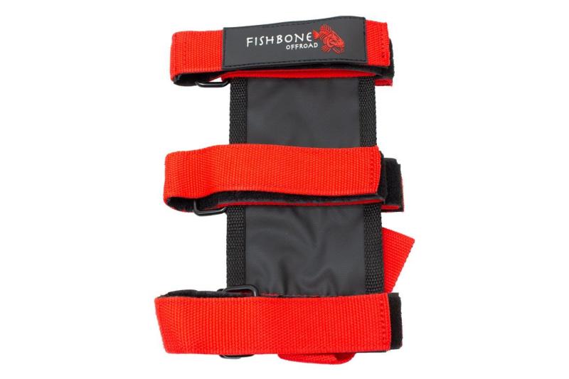 Fishbone Offroad Padded Roll Bar Red Fire Extinguisher Holder Fire Safety Fishbone Offroad