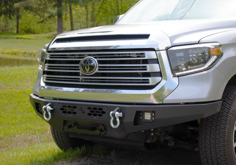 Fishbone Offroad 14-21 Toyota Tundra Front Bumper - Black Texture Bumpers - Steel Fishbone Offroad