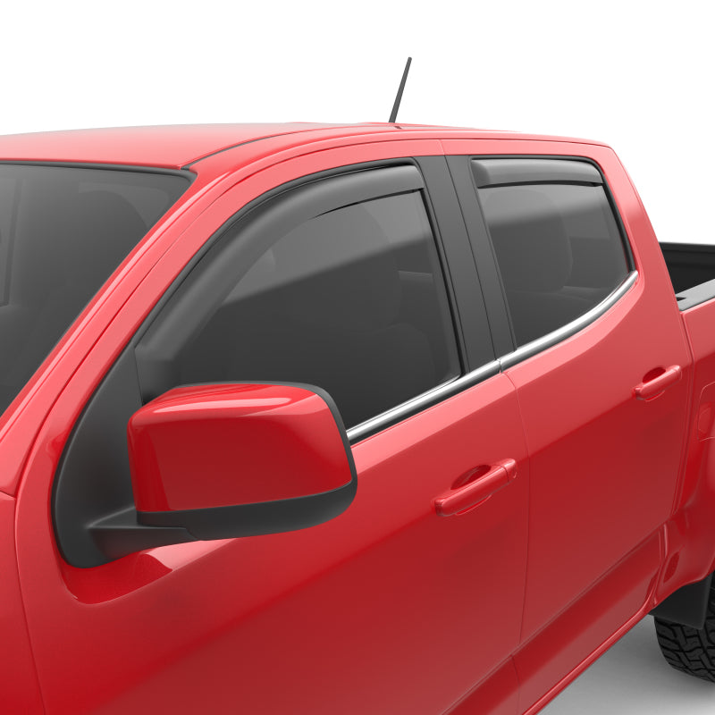 EGR 15 Chevy Colorado/GMC Canyon Crew Cab In-Channel Window Visors - Set of 4 - Matte (571395) Wind Deflectors EGR