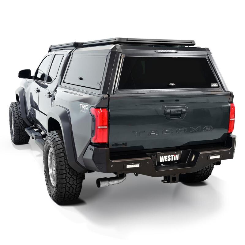 Westin 2024 Toyota Tacoma Pro-Series Rear Bumper - Textured Black Bumpers - Steel Westin