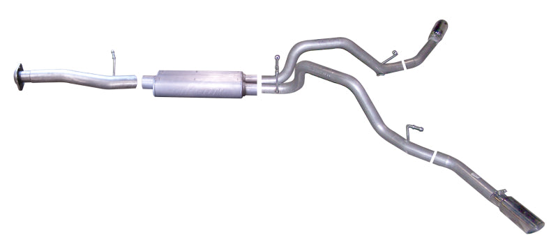 Gibson 07-09 Chevrolet Silverado 1500 LT 4.8L 2.25in Cat-Back Dual Extreme Exhaust - Stainless Catback Gibson