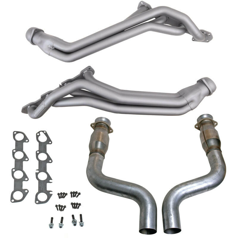 BBK 09-24 Dodge Challenger/Charger 5.7L 1-3/4in Header w/High Flow Catted Mid Pipe (Ti Ceramic) Headers & Manifolds BBK