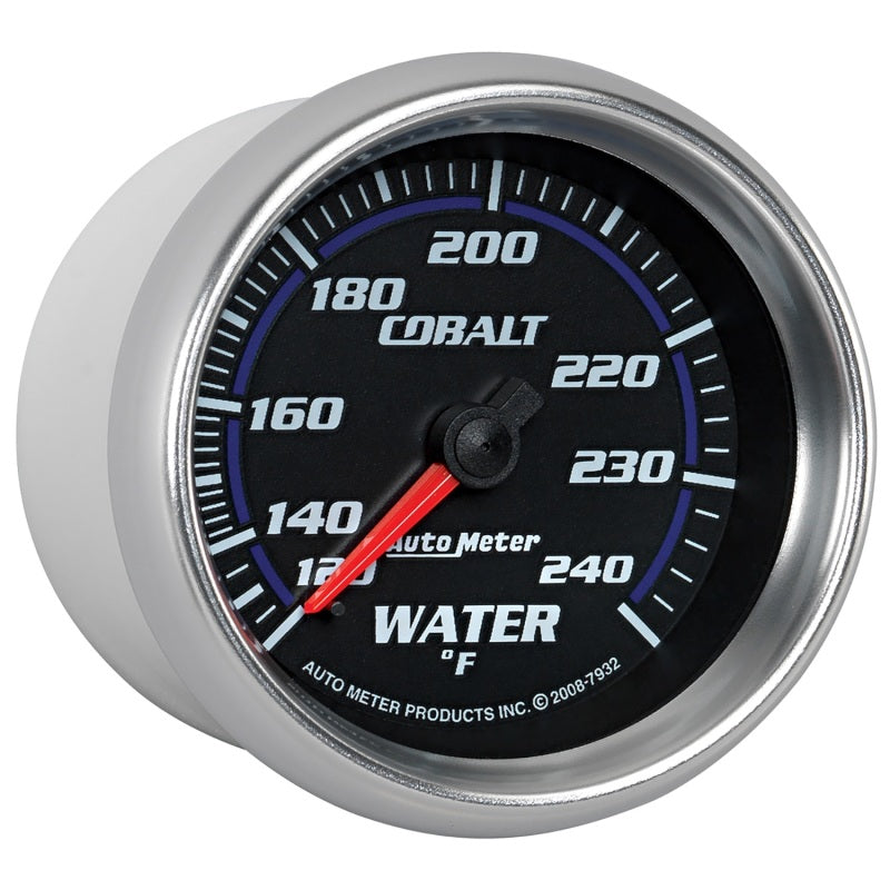 Autometer Cobalt 66mm 120-240 Degree F Mechanical Water Temperature Gauge Gauges AutoMeter