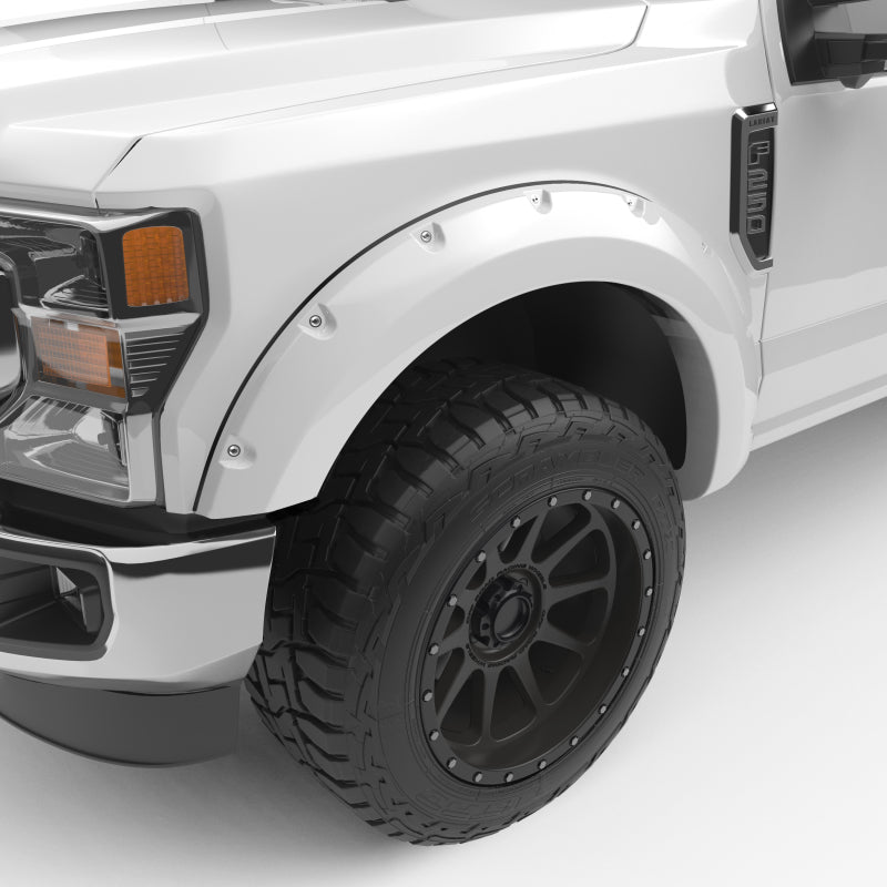 EGR 2017 Ford Super Duty Bolt-On Look Color Match Fender Flares - Set - Oxford White Fender Flares EGR