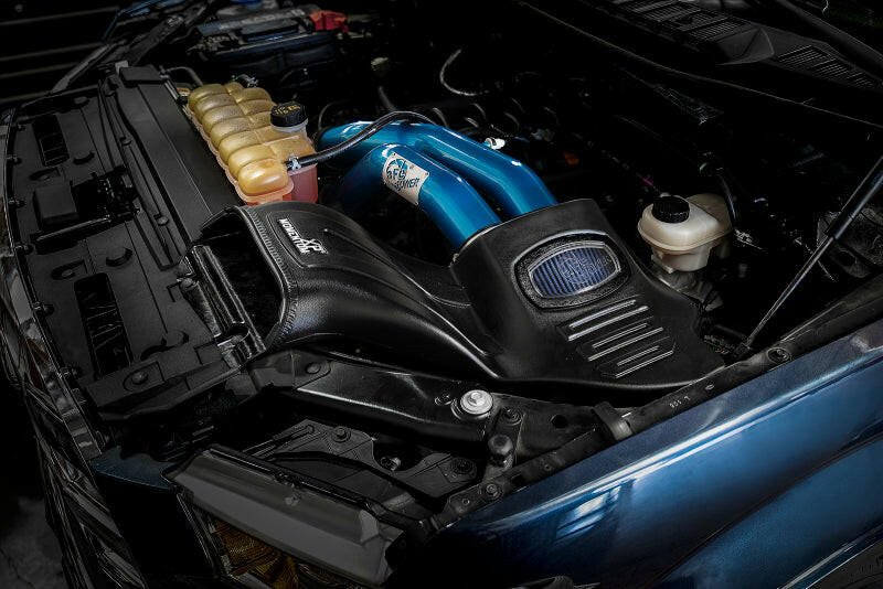 aFe Momentum XP Cold Air Intake System w/ Pro 5R Media Blue 15-19 Ford F-150 V8-5.0L Cold Air Intakes aFe
