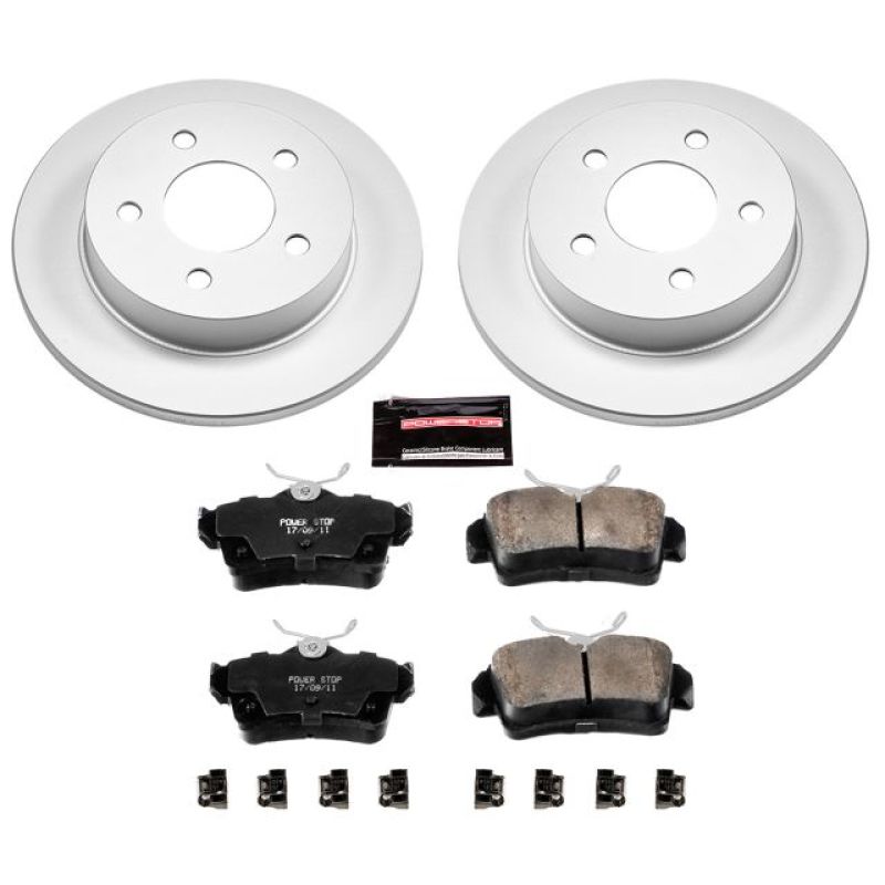 Power Stop 94-04 Ford Mustang Rear Z17 Evolution Geomet Coated Brake Kit Brake Kits - Performance Blank PowerStop