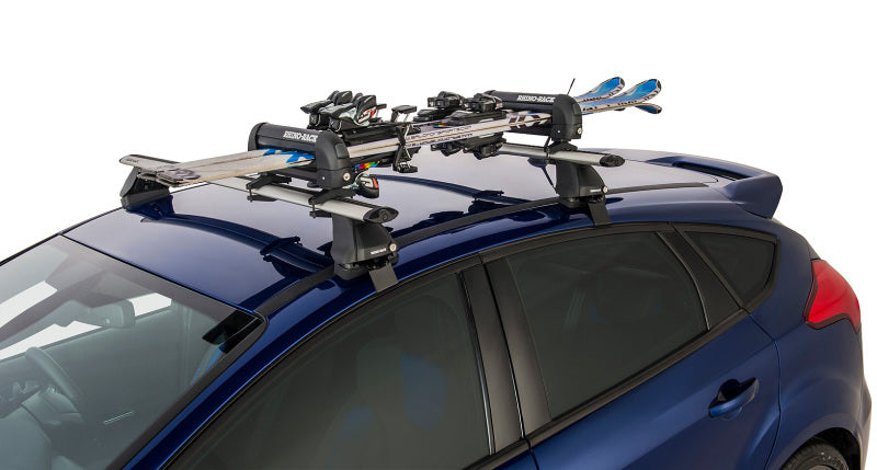 Rhino-Rack Universal Ski Carrier - Fits 2 Pairs of Skis - Black Winter Sport Racks Rhino-Rack