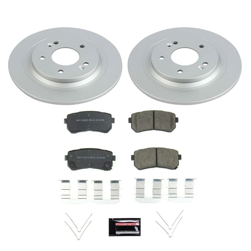 Power Stop 18-20 Hyundai Kona Rear Z17 Evolution Geomet Coated Brake Kit Brake Kits - Performance Blank PowerStop