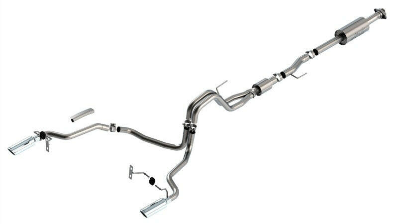 Borla F-150 2021 5.0L 4dr CC SB EC STB Lariat/KR/Platinum/LTD 3/2.25 SRE Cat-Back S-Type CHR Tips Catback Borla