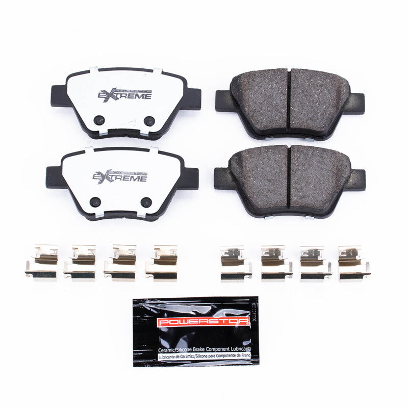 Power Stop 10-13 Audi A3 Rear Z26 Extreme Street Brake Pads w/Hardware Brake Pads - Performance PowerStop