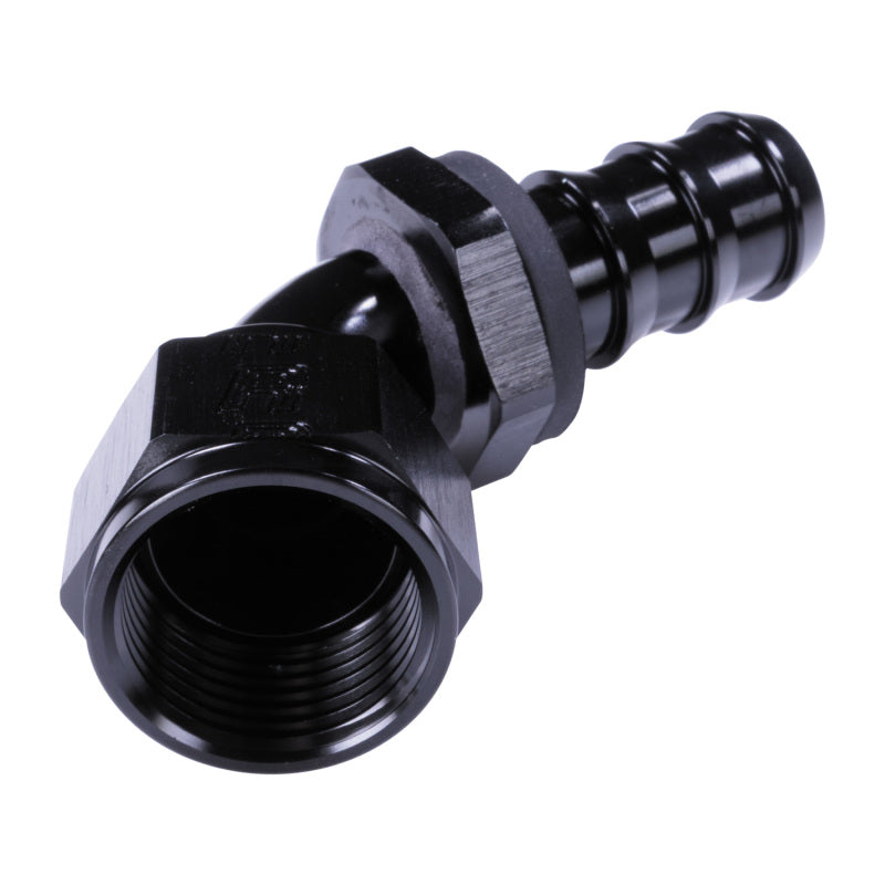 Russell 12AN Twist-Lok 60 Degree Hose End - Black Hoses Russell
