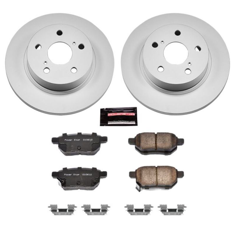 Power Stop 11-16 Scion tC Rear Z17 Evolution Geomet Coated Brake Kit Brake Kits - Performance Blank PowerStop