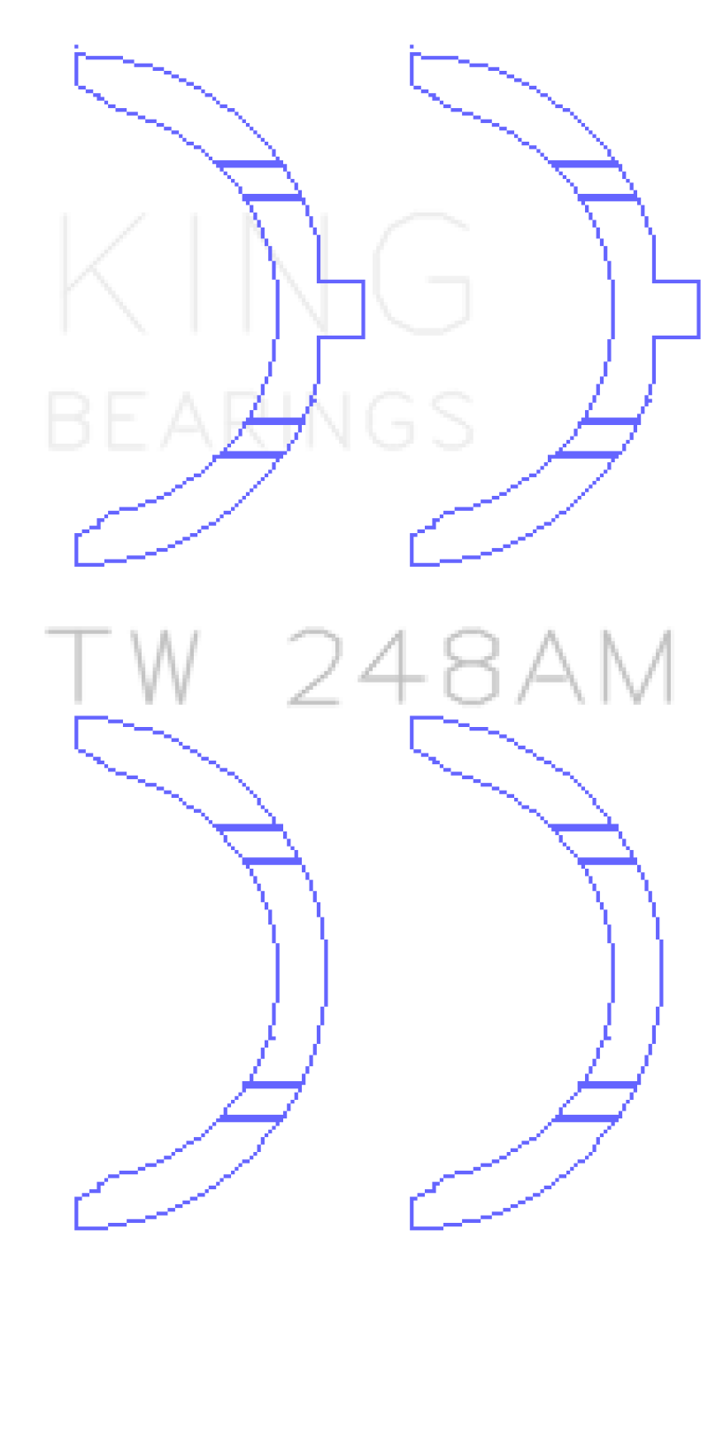 King Engine Bearings Toyota 3E/3EE/5EFE Thrust Washer Set Bearings King Engine Bearings