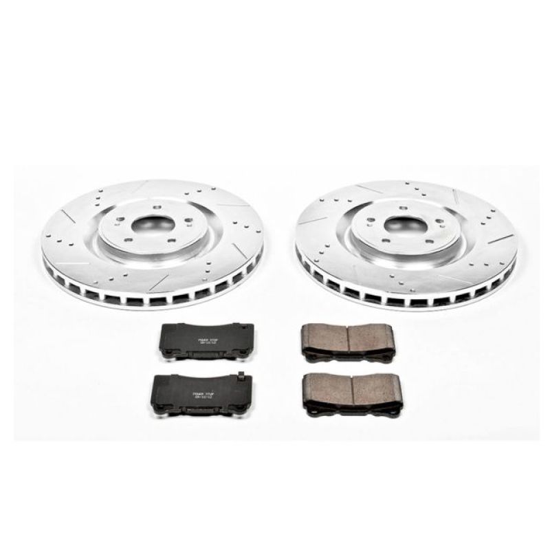 Power Stop 08-15 Mitsubishi Lancer Front Z23 Evolution Sport Brake Kit Brake Kits - Performance D&S PowerStop