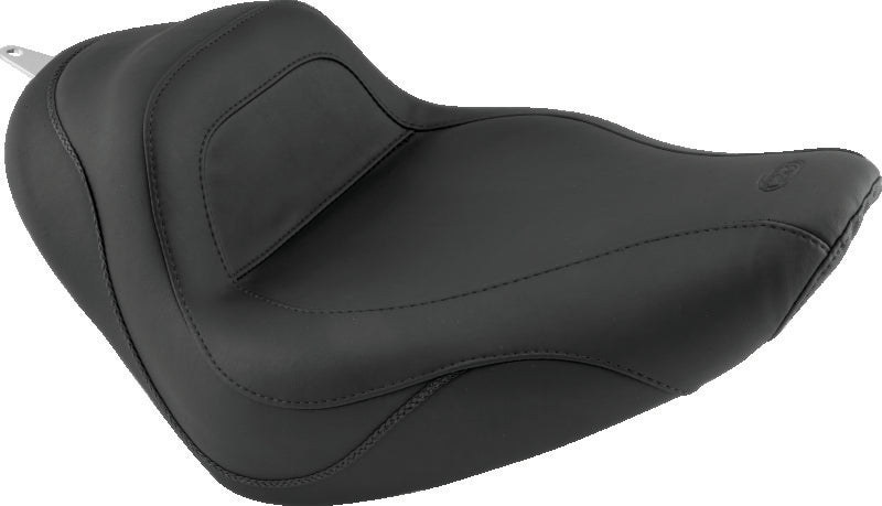 Mustang 06-17 Harley Softail Wide Tire (200mm) Sport Touring Solo Seat - Black Solo Motorcycle Seats Mustang Motorcycle