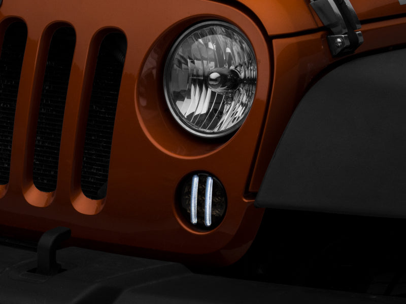 Raxiom 07-18 Jeep Wrangler JK Axial Series LED Front Turn Signals (Smoked) Headlights Raxiom