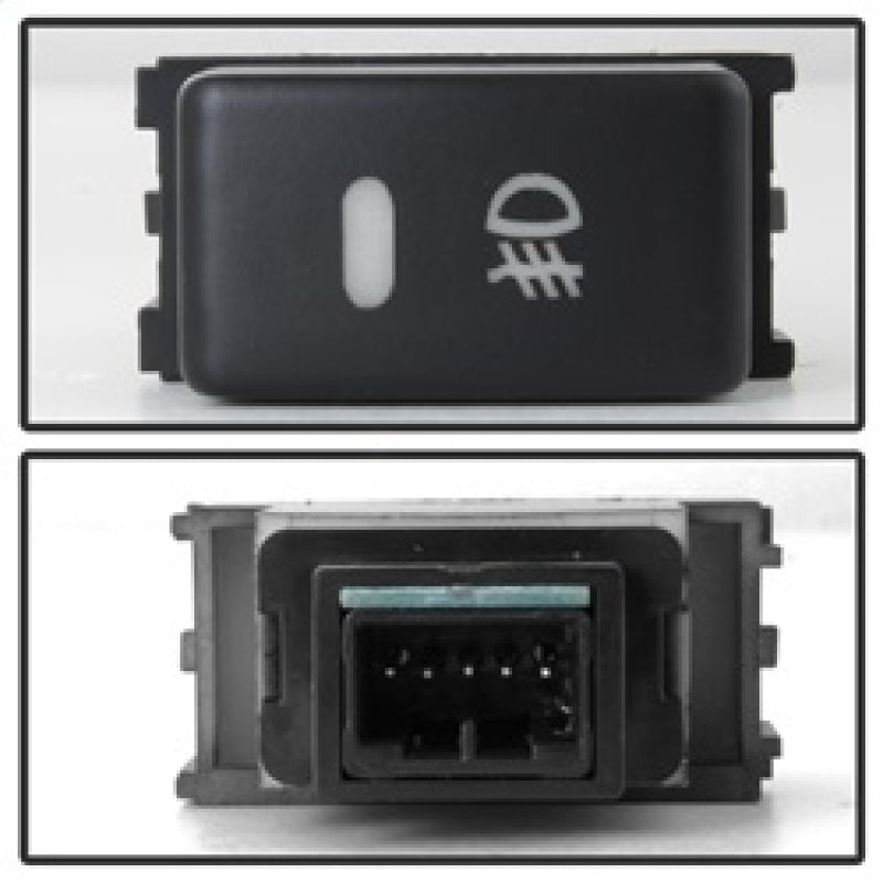 Spyder 05-16 Nissan Frontier Metal Chrome Bumper ONLY OEM Fog Lights w/Switch - Clear (FL-NF05-M-C) Fog Lights SPYDER