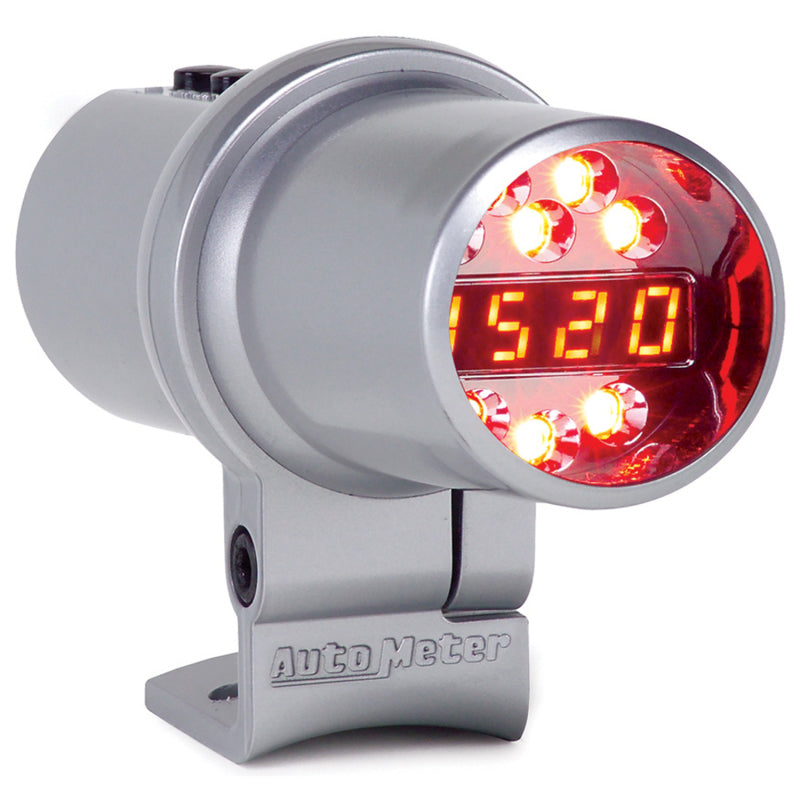Autometer Shift Light Level 2 DPSS Digital w/ Multi-Color LED Silver Pedestal Mount Gauges AutoMeter