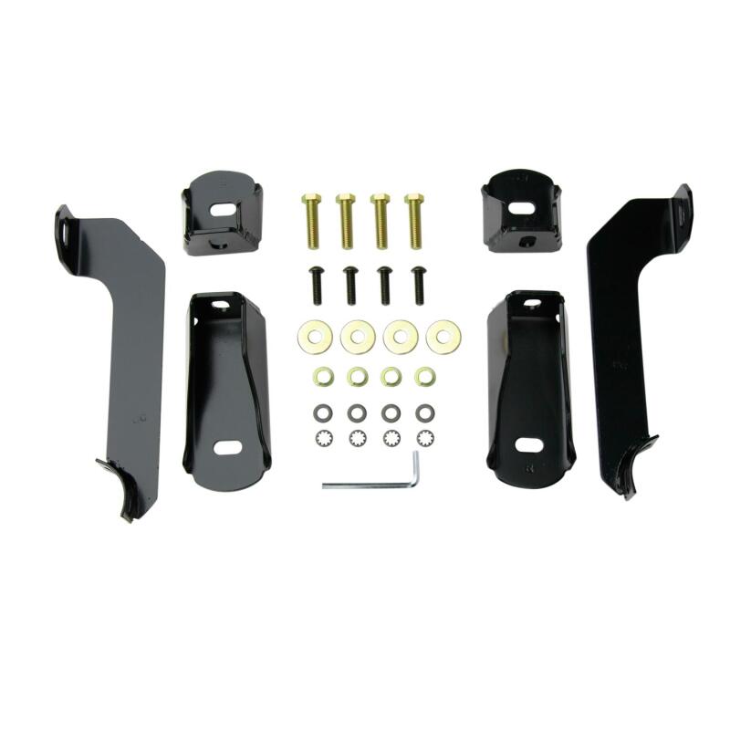 Westin 2014-2018 Chevy Silverado 1500 Crew Cab (Body Mount) E-Series 3 Nerf Step Bars - Black Nerf Bars Westin