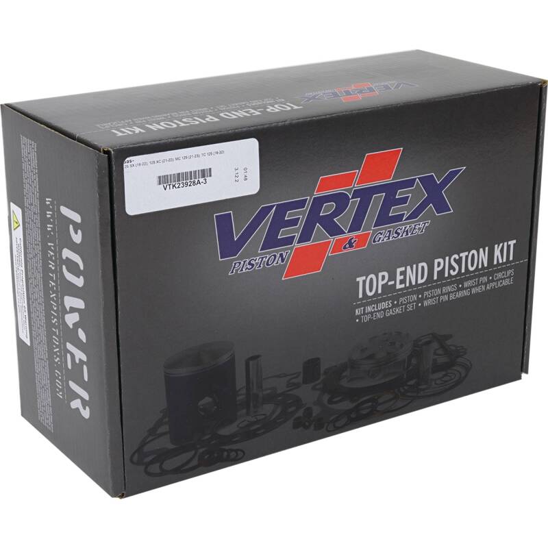 Vertex Piston 18-22 KTM 125 SX 125cc Top End Piston Kit Piston Sets - Powersports Vertex Pistons