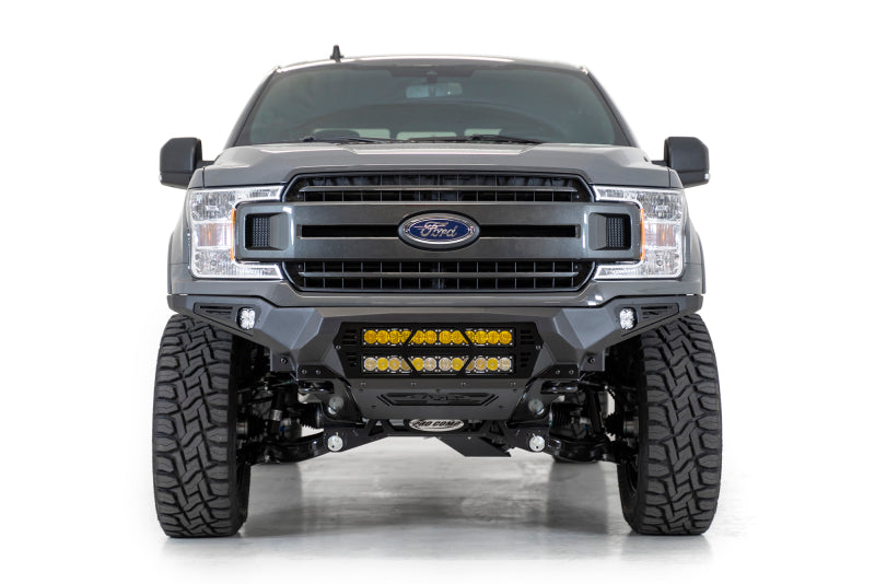 Addictive Desert Designs 18-20 Ford F-150 Bomber Front Bumper w/ Dual 20IN LED Mounts Bumpers - Steel Addictive Desert Designs