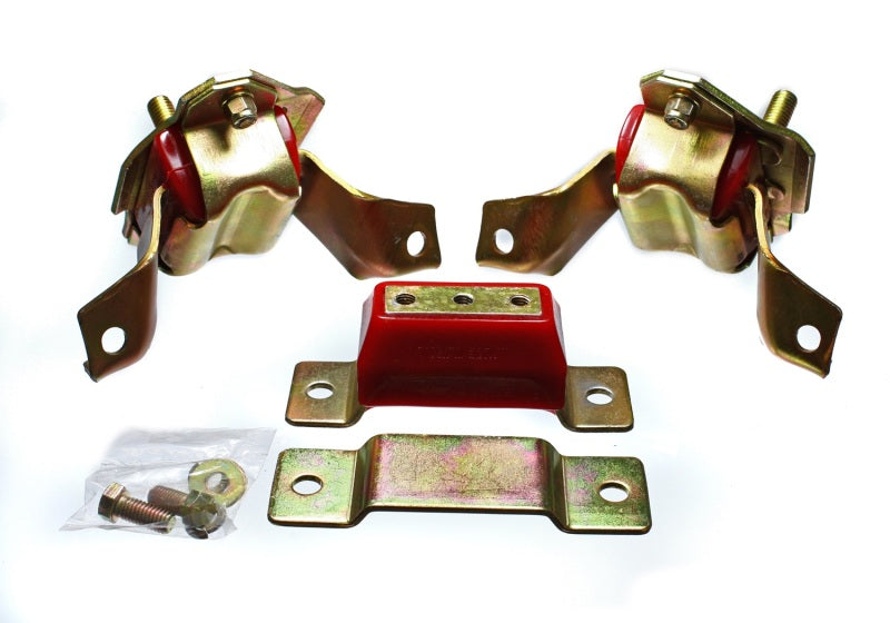 Energy Suspension 84-95 Ford Mustang 5.0 (302c.i.) V8 Red Motor & Transmission Mount Set Bushing Kits Energy Suspension