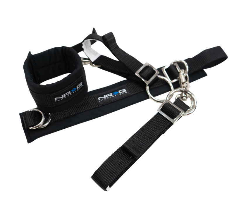 NRG SFI 3.3 Arm Restraints One Pair - Black Seat Belts & Harnesses NRG