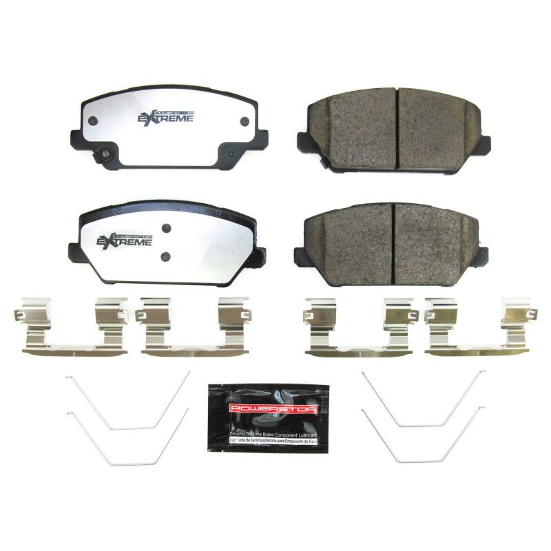 Power Stop 19-21 Hyundai Veloster N Front Z26 Street Brake Pads w/Hardware Brake Pads - Performance PowerStop