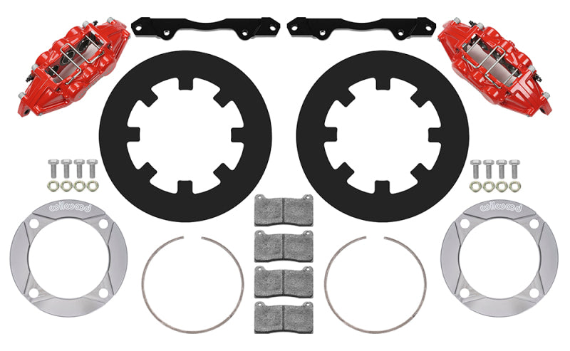 Wilwood 2014+ Polaris RZR XP 1000 Front Kit 11.25in - Red Brake Kits - Performance Drill Wilwood