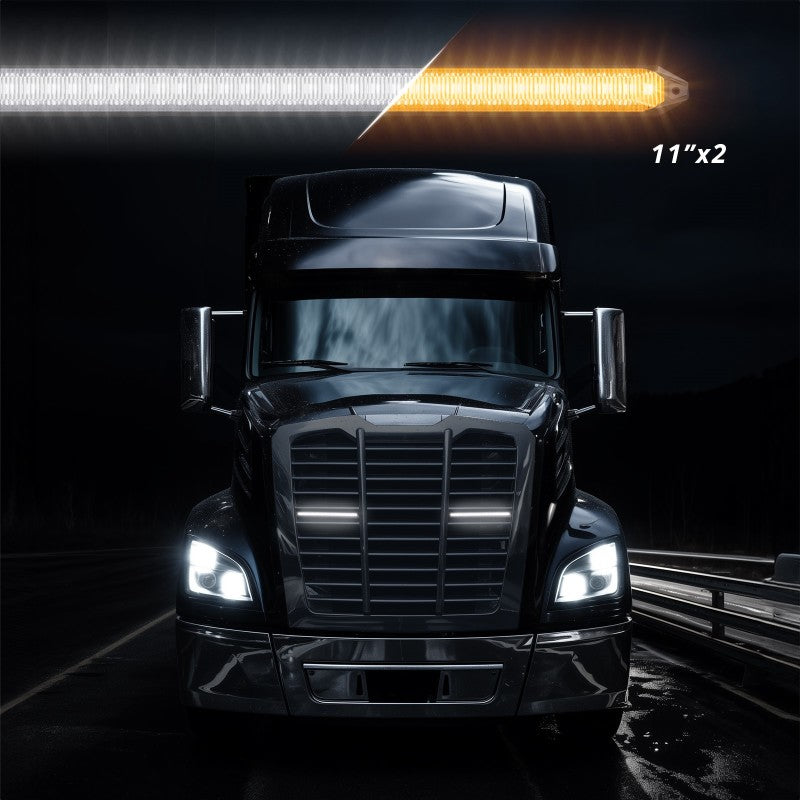 XK Glow 11In Switchback Grill Lights with Start-up Animation & Sequential Turn Signals Light Bars & Cubes XKGLOW