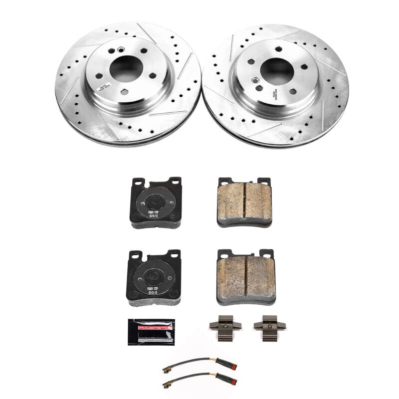 Power Stop 07-10 Mercedes-Benz SLK55 AMG Rear Z23 Evolution Brake Kit Brake Kits - Performance D&S PowerStop