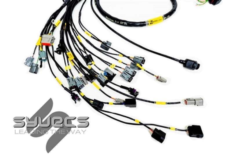 Rywire Honda K-Series (w/Syvecs S7 ECU) Eng Harness w/OBD2 Alt/EV14 Inj/AEM IAT & MAP (Adapter Req) Wiring Harnesses Rywire
