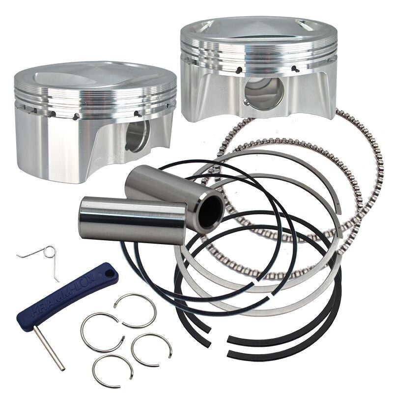 S&S Cycle 99-06 BT 98in Big Bore Forged Pistons - 3.937in Standard Bore Piston Sets - Powersports S&S Cycle