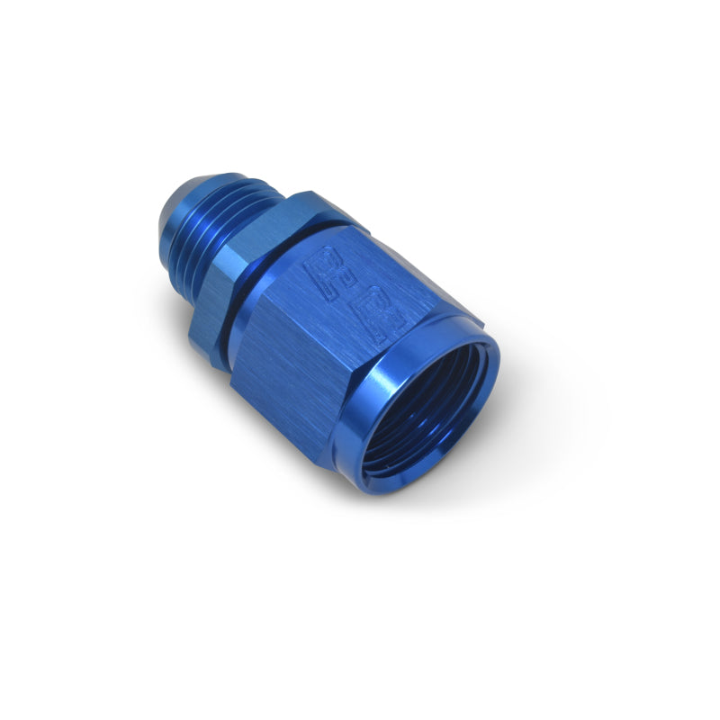 Russell Performance -8 AN Female to -6 AN to Male B-Nut Reducer (Blue) Fittings Russell