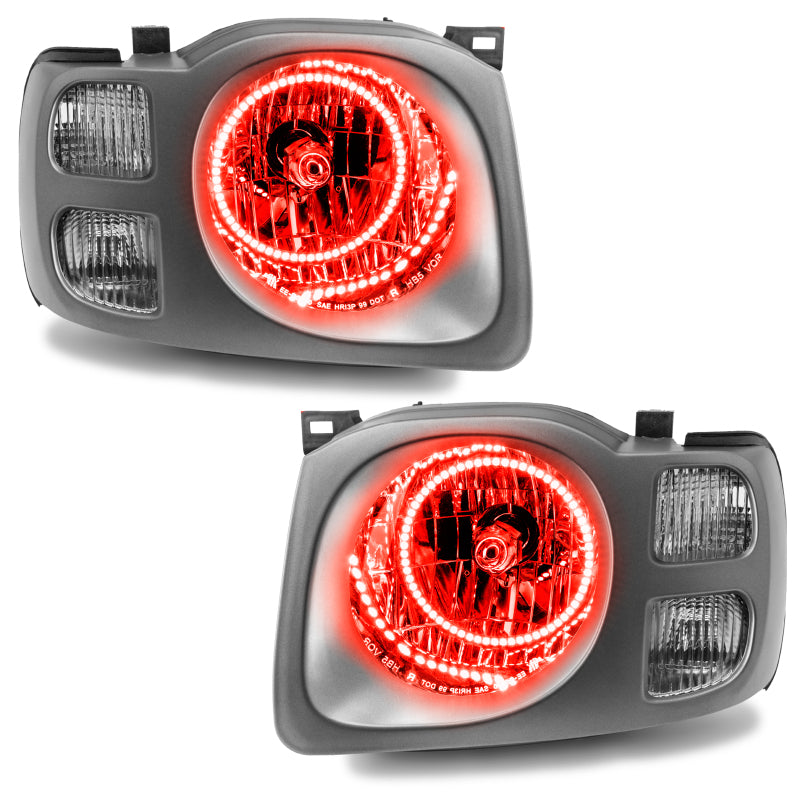 Oracle Lighting 02-04 Nissan Xterra SE Pre-Assembled LED Halo Headlights -Red Headlights ORACLE Lighting