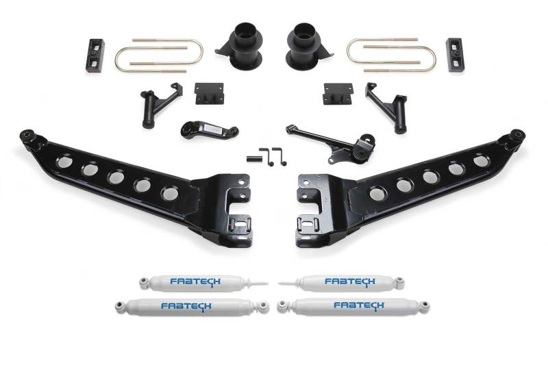 Fabtech 13-18 Ram 3500 4WD w/Factory Radius Arms 5in Radius Arm System w/Perf. Shocks Lift Kits Fabtech