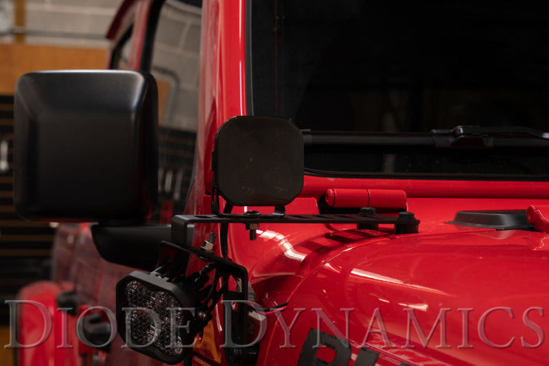 Diode Dynamics SS3 LED Pod Cover Round - Smoked Light Accessories and Wiring Diode Dynamics