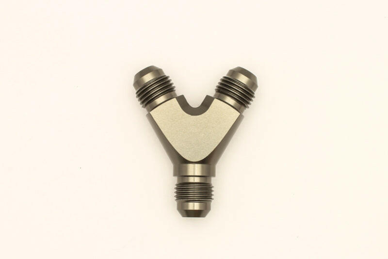 DeatschWerks 6AN Male Flare + 6AN Male Flare to 6AN Male Flare Y Block Fitting Distribution Blocks DeatschWerks